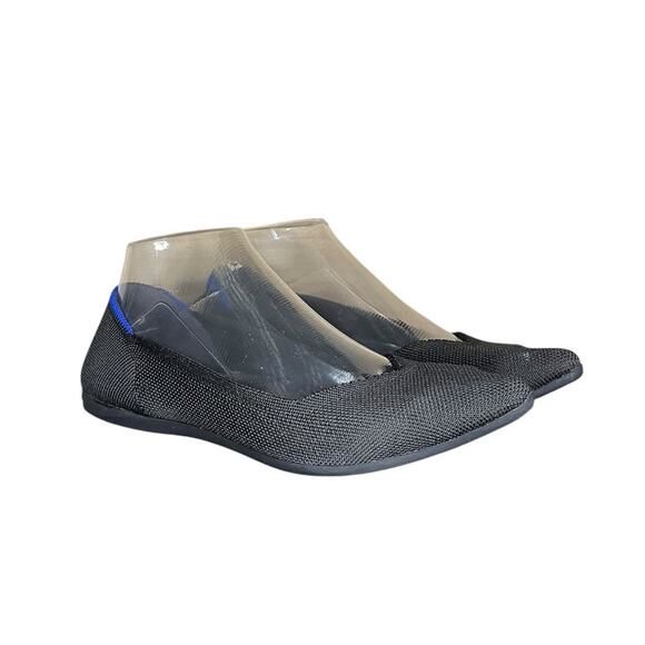 Rothy's The Point Ballet Flats Slip On EUC Navy W7 Womens Sustainable - Picture 1 of 7
